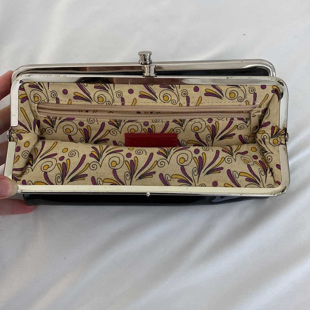 Black Patent, Leather Hobo, Wallet Gem